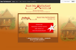 example of a restaurant website