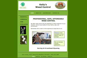example of simple website for weed control company