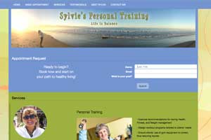 example of a personal trainer website